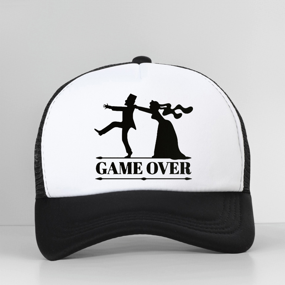 Trucker Cap Mesh - Game Over Bride Groom Bachelor Party