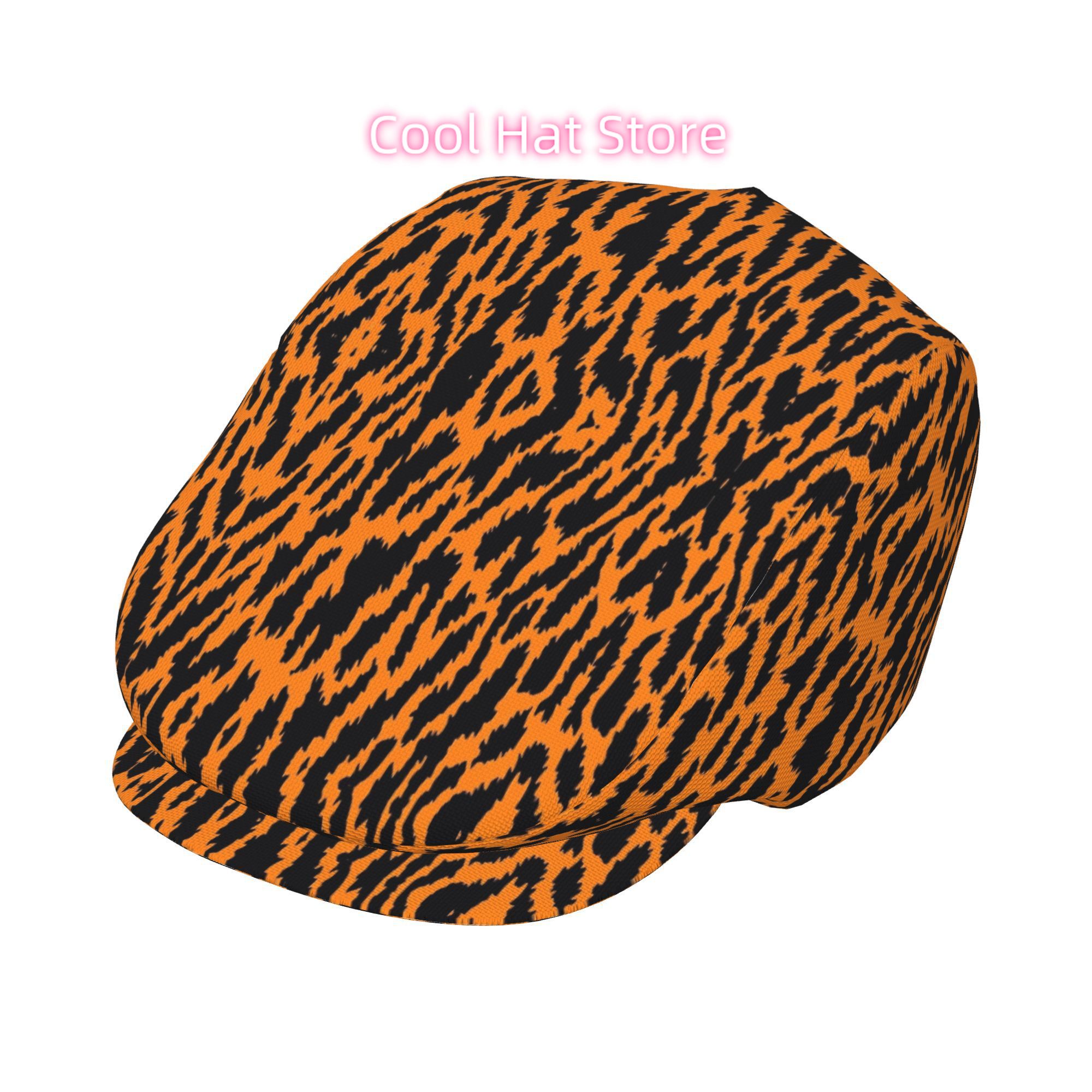 Newsboy Cap Ivy - 1pc Men's & Women's Tiger Print