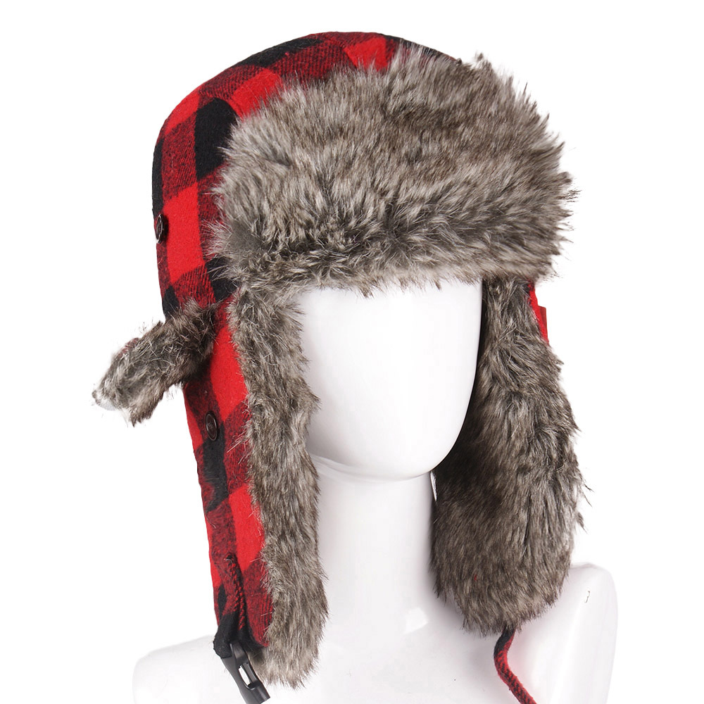 Winter Trapper Hat - Chola Flannels Winter Trapper Hat Buffalo