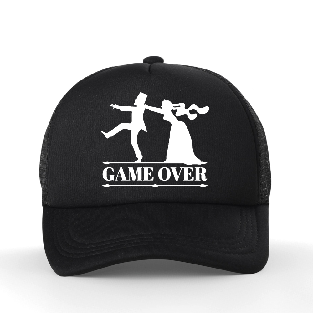 Game Over Bride Groom Bachelor - Trucker Cap Mesh 评论和价格
