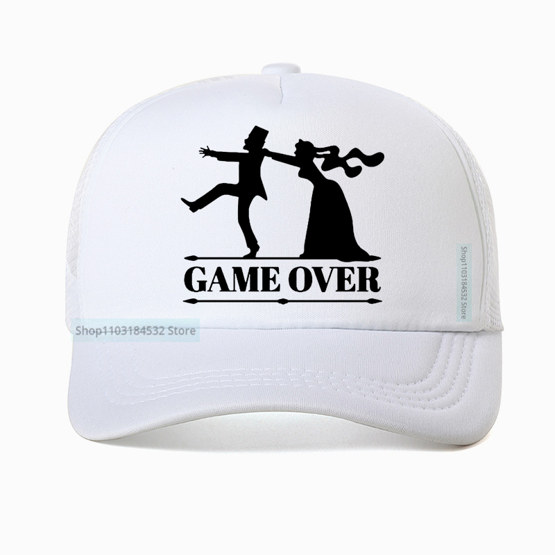 Game Over Bride Groom Bachelor - Trucker Cap Mesh 评论和价格