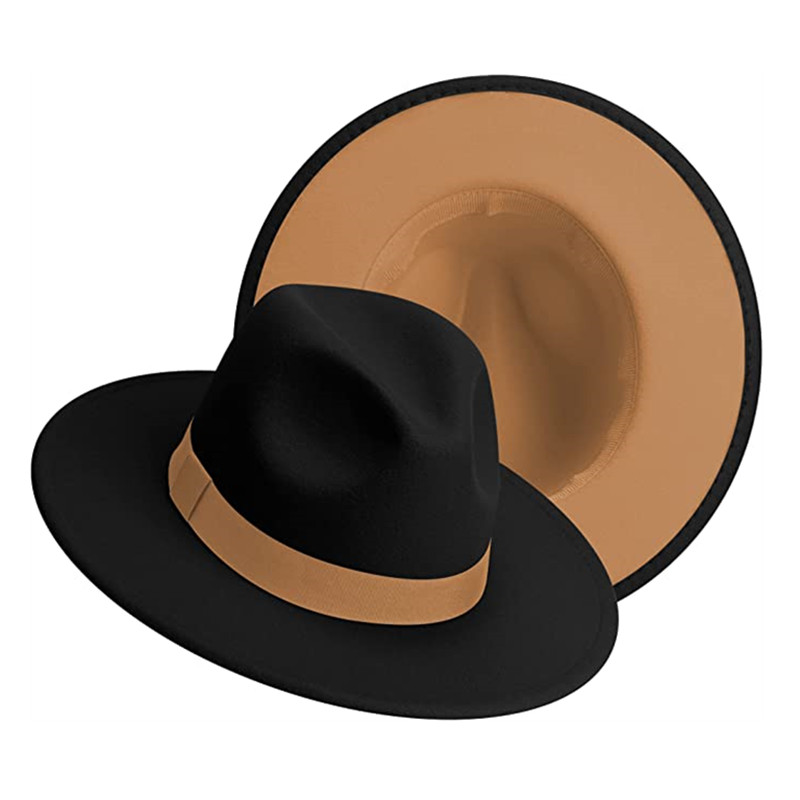 Women Winter Classic Patchwork - Fedora Hat Wool 评论和价格
