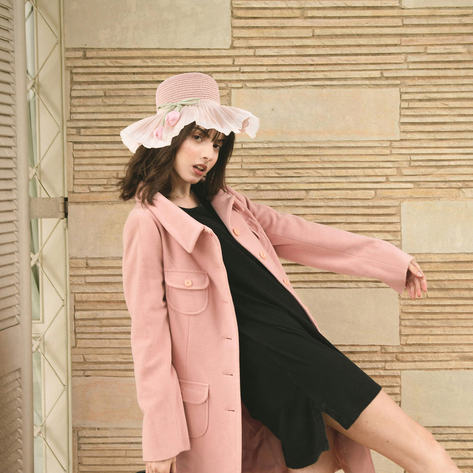 Girl Summer Straw Sun Hat Brea - Sun Hat Wide Brim 评论和价格