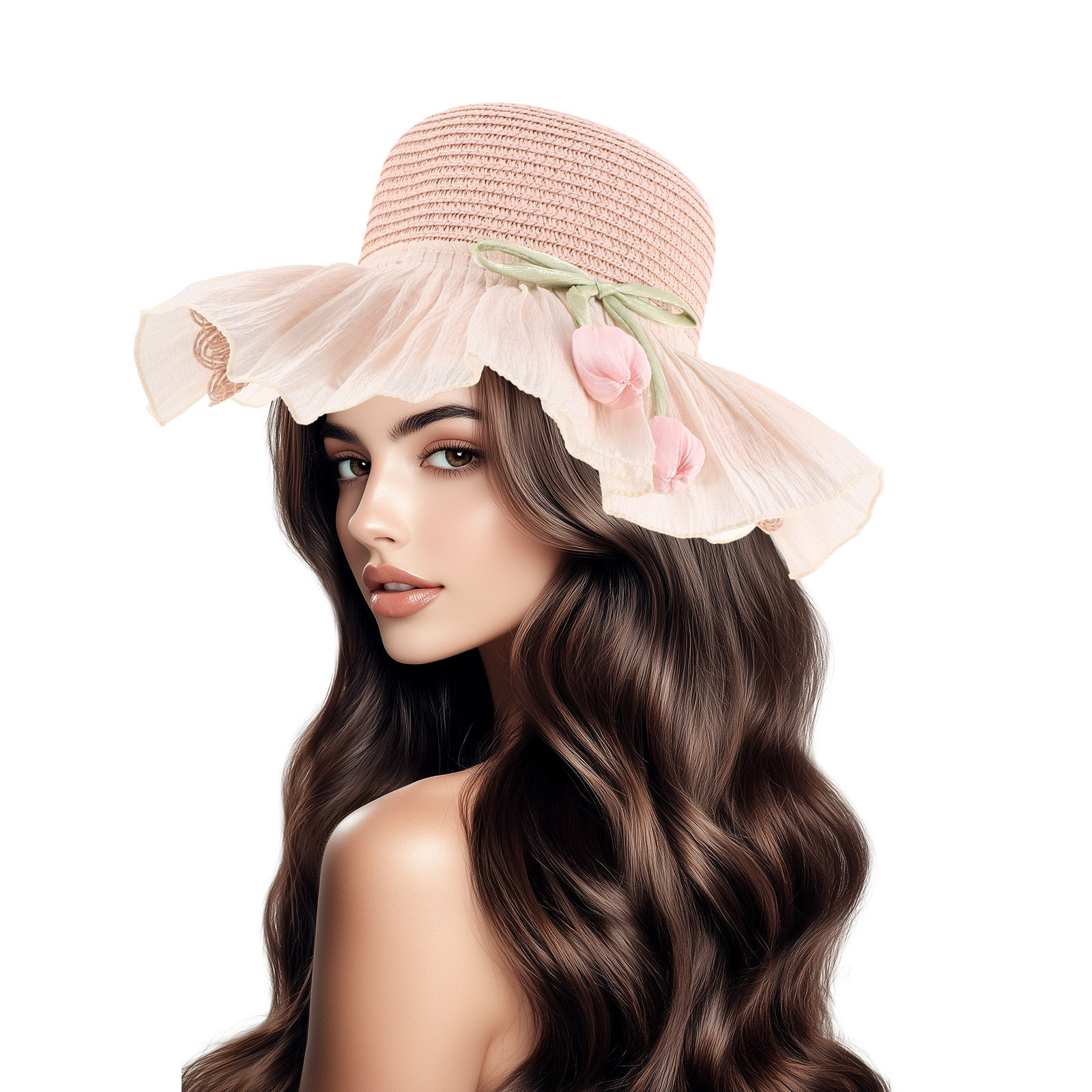Girl Summer Straw Sun Hat Brea - Sun Hat Wide Brim 评论和价格