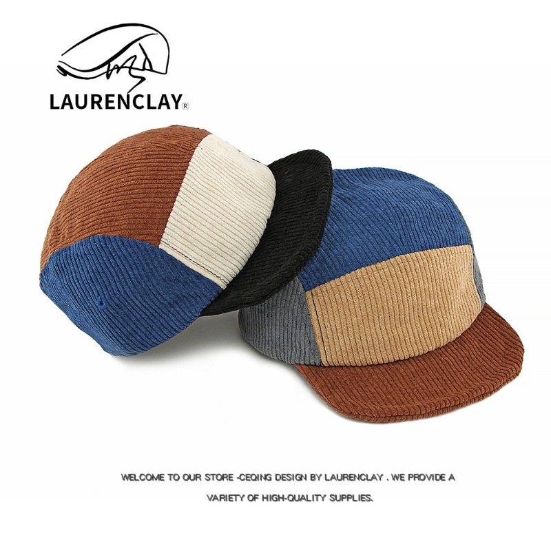 Men Vintage Short Brim Corduro - Corduroy Cap 5 Panel 评论和价格