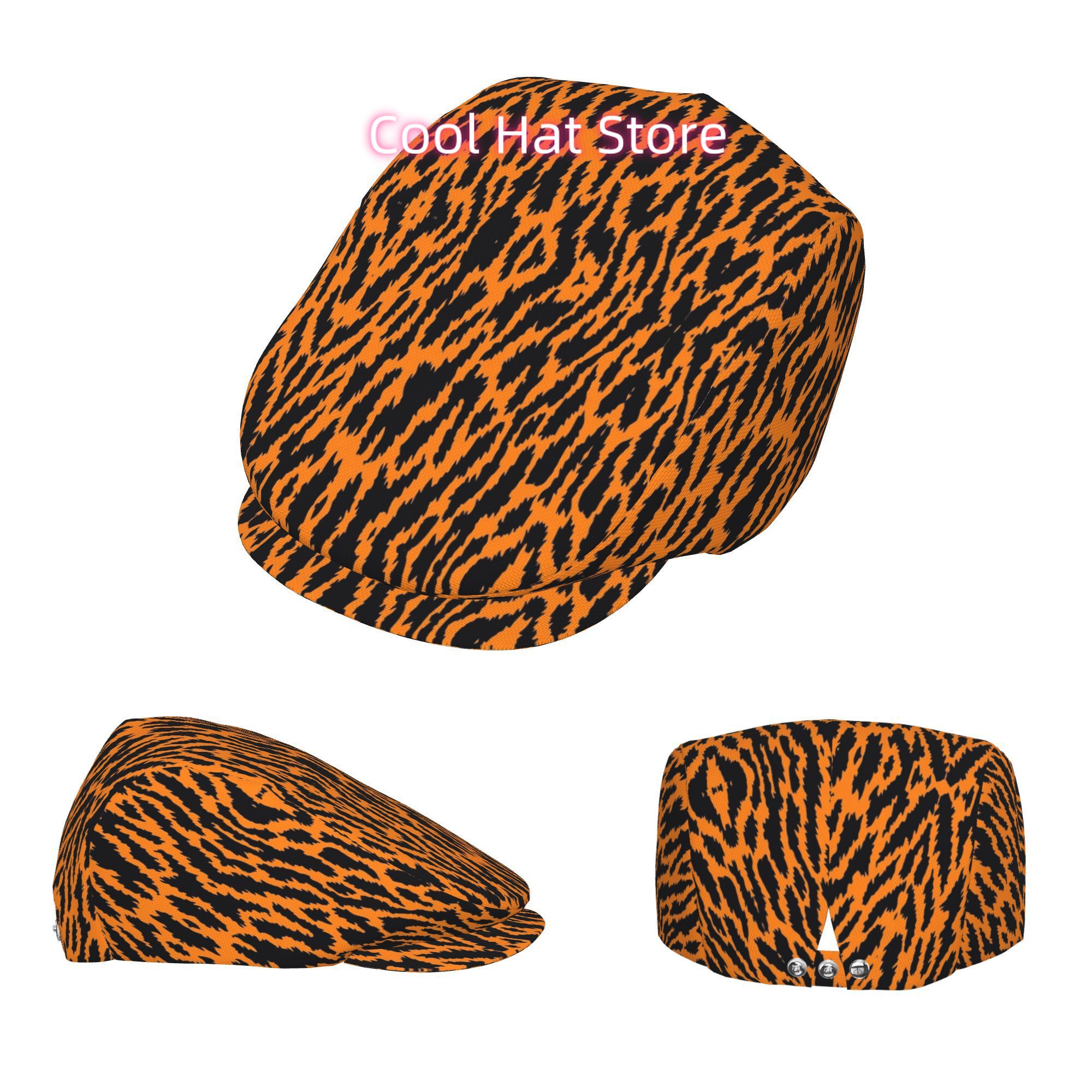 1pc Men's & Women's Tiger Prin - Newsboy Cap Ivy 评论和价格