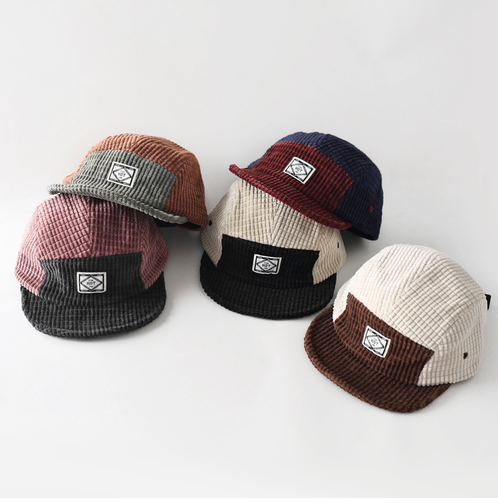Autumn Winter New 5-Panel Colo - Corduroy Cap 5 Panel 评论和价格