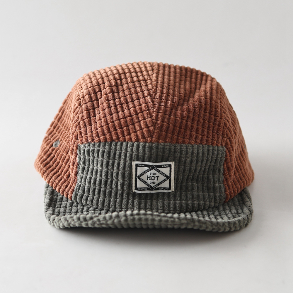 Autumn Winter New 5-Panel Colo - Corduroy Cap 5 Panel 评论和价格