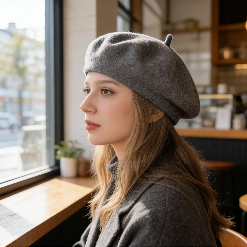 Women Classic Wool Beret Hat S - Beret French Wool 评论和价格