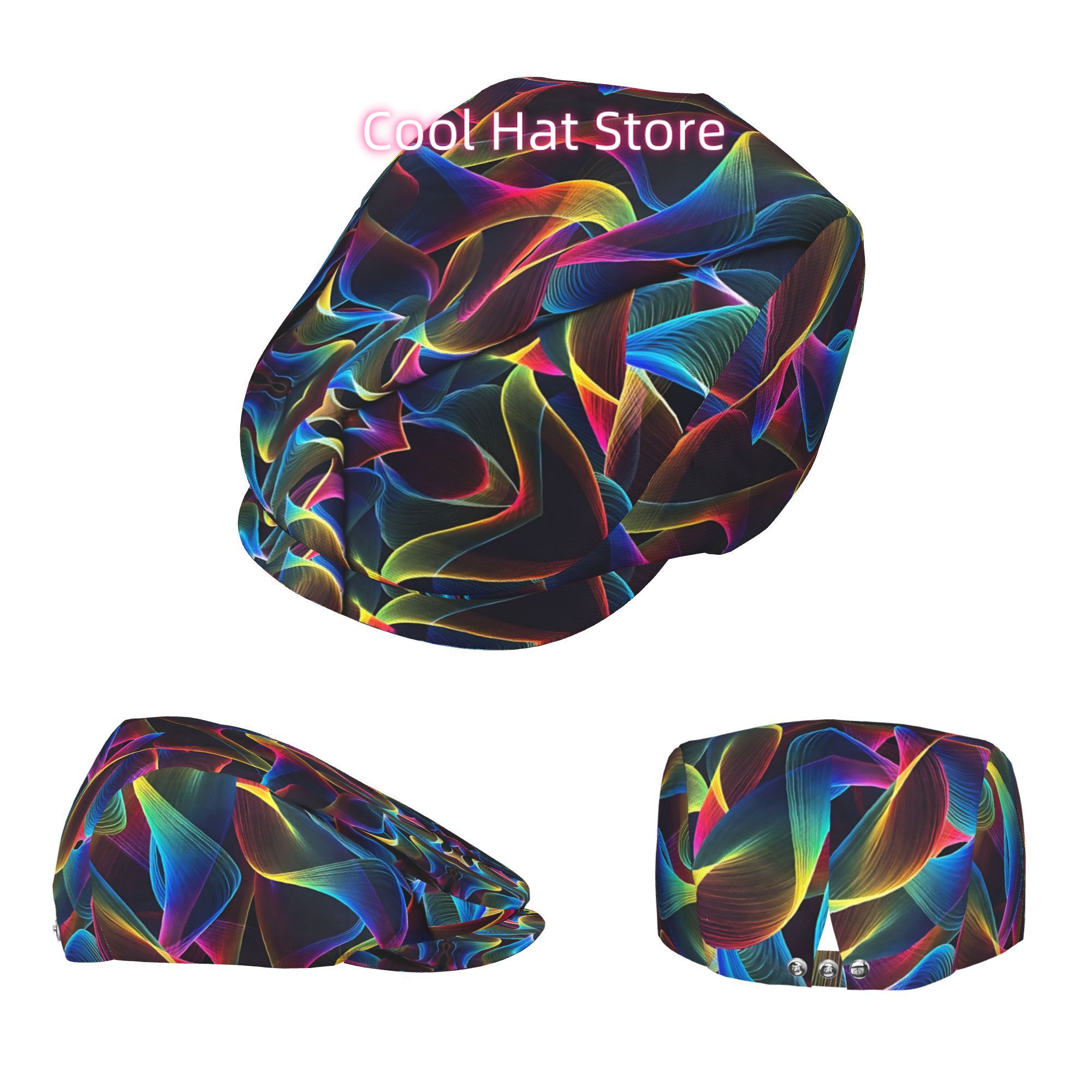 Full-width printing rainbow li - Newsboy Cap Ivy 评论和价格