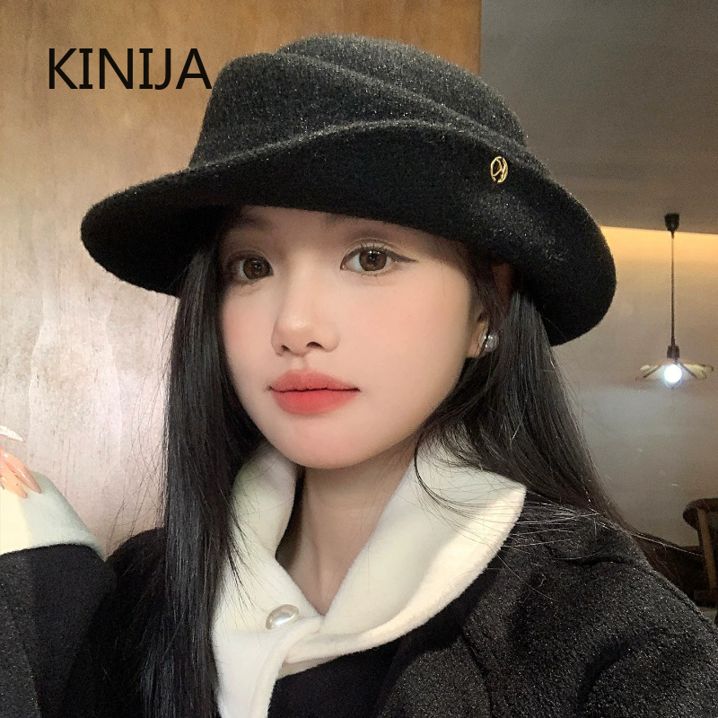 French Elegant Black Top Hat W - Beret French Wool 评论和价格