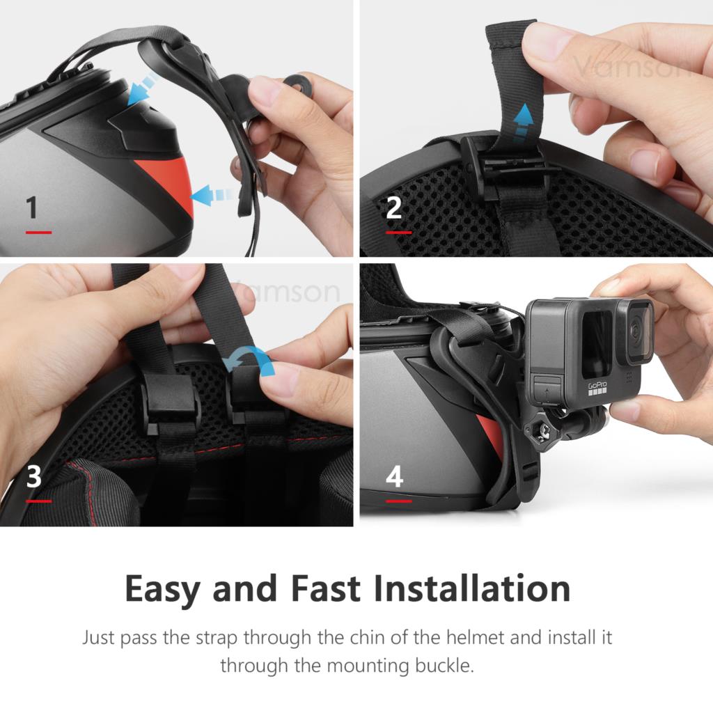 Vamson for Gopro Hero 11 10 9  - Skull Cap Helmet Liner 评论和价格