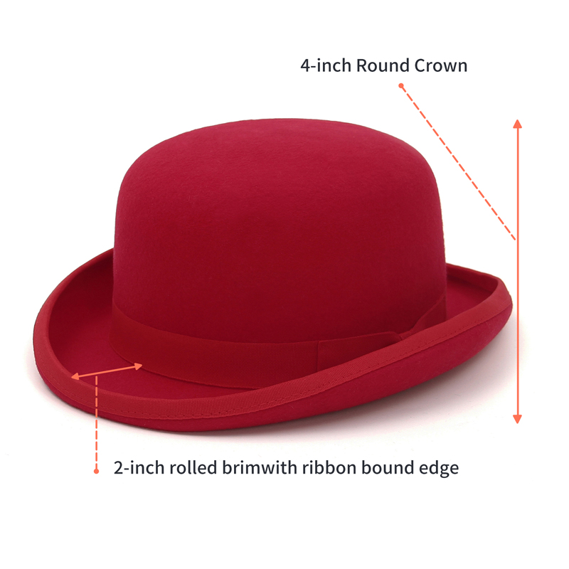 GEMVIE 100% Wool Felt Derby Ha - Fedora Hat Wool 评论和价格